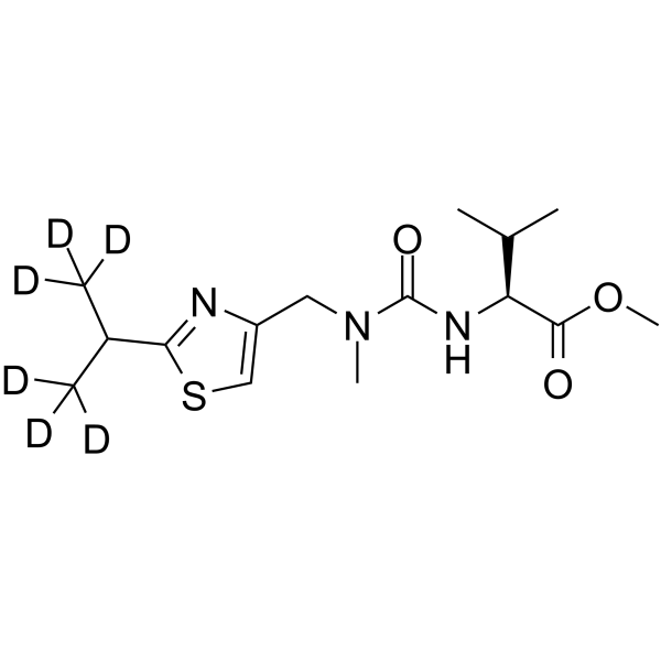 Ritonavir metabolite-L-valine methyl ester-d6结构式