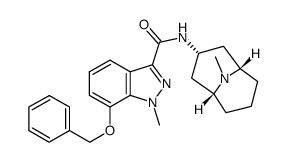 1-methyl-N-[(3-endo)-9-methyl-9-azabicyclo[3.3.1]non-3-yl]-7-(phenylmethoxy)-1H-indazole-3-carboxamide Structure