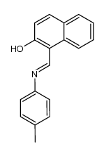 N-[(2-hydroxy-1-naphthyl)methylidene]-4-methylaniline Structure