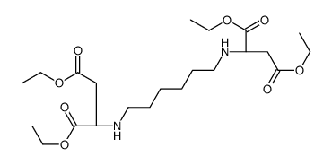 diethyl (2S)-2-[6-[[(2S)-1,4-diethoxy-1,4-dioxobutan-2-yl]amino]hexylamino]butanedioate结构式