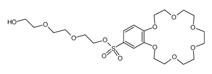 9-(4'-(benzo-18-crown-6)sulfonyl)-3,6,9-trioxa-1-nonanol Structure