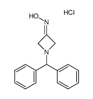 1-benzhydrylazetidin-3-one oxime hydrochloride Structure