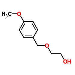 2-[(4-Methoxybenzyl)oxy]ethanol Structure