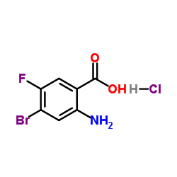 2-amino-4-bromo-5-fluorobenzoicacidhydrochloride Structure