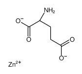 zinc,(2S)-2-aminopentanedioate Structure