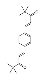 1-[4-(4,4-dimethyl-3-oxopent-1-enyl)phenyl]-4,4-dimethylpent-1-en-3-one Structure