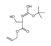 Nt-Boc-L-丝氨酸烯丙基酯结构式