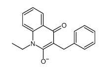 3-benzyl-1-ethyl-4-oxoquinolin-2-olate结构式