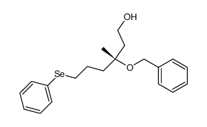 (R)-3-benzyloxy-3-methyl-6-(phenylseleno)hexan-1-ol Structure