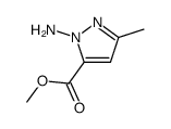 1-氨基-3-甲基-1H-吡唑-5-羧酸甲酯结构式