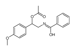 [2-benzamido-1-(4-methoxyphenyl)ethyl] acetate Structure
