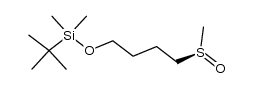(R)-4-(tert-Butyldimethylsiloxy)butyl methyl sulfoxide结构式
