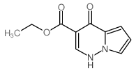 4-氧代-1,4-二氢吡咯并[1,2-b]吡嗪-3-羧酸乙酯结构式