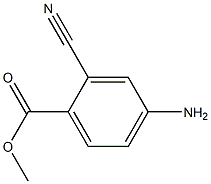 4-氨基-2-氰基苯甲酸甲酯结构式