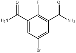 5-bromo-2-fluoroisophthalamide Structure