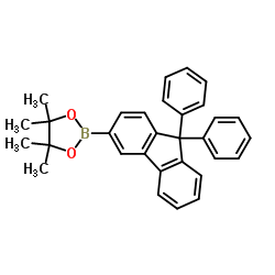 9,9-二苯基芴-3-硼酸频哪醇酯结构式