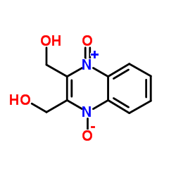 2,3-喹喔啉二甲醇 1,4-二氧化物结构式
