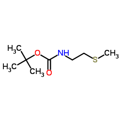 Carbamic acid, [2-(methylthio)ethyl]-, 1,1-dimethylethyl ester (9CI) structure