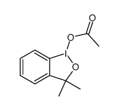 3,3-dimethyl-1λ3-benzo[d][1,2]iodoxol-1(3H)-yl acetate结构式