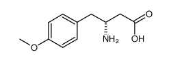 (R)-3-氨基-4-(4-甲氧基苯基)丁酸结构式