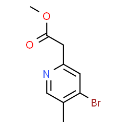2-(4-溴-5-甲基吡啶-2-基)乙酸甲酯结构式