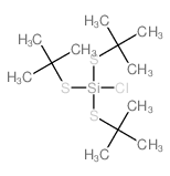 chloro-tris(tert-butylsulfanyl)silane Structure
