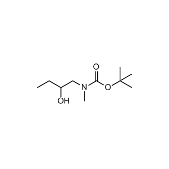 叔丁基(2-羟基丁基)(甲基)氨基甲酸酯结构式