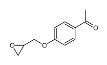 1-4-(Oxiran-2-ylmethoxy)phenylethanone结构式