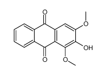 1,3-dimethoxy-2-hydroxyanthraquinone Structure
