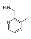 (3-甲基吡嗪-2-基)甲胺结构式
