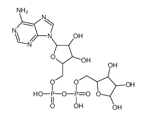 [[5-(6-aminopurin-9-yl)-3,4-dihydroxyoxolan-2-yl]methoxy-hydroxyphosphoryl] (3,4,5-trihydroxyoxolan-2-yl)methyl hydrogen phosphate Structure