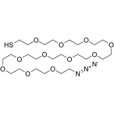 HS-PEG11-CH2CH2N3 Structure