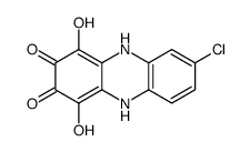 7-Chloro-1,2,3,4-tetrahydroxyphenazine structure