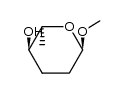 methyl α-L-amicetoside(methyl 2,3,6-trideoxy-α-L-erythro-hexopyranoside)结构式
