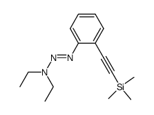 1-[2-[2-(trimethylsilyl)ethynyl]phenyl]-3,3-diethyltriazene结构式