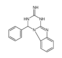 3,4-二氢-4-苯基-1,3,5-噻嗪并[1,2-a]苯并咪唑-2-胺结构式