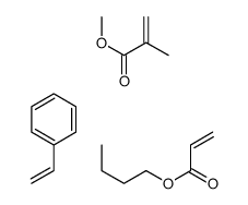 butyl prop-2-enoate,methyl 2-methylprop-2-enoate,styrene Structure