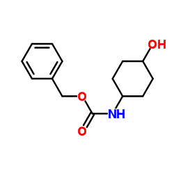 (反式-4-羟基环己基)氨基甲酸苄酯结构式