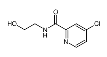 4-chloro-N-(2-hydroxyethyl)pyridine-2-carboxamide Structure