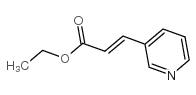 3-(吡啶-3-基)丙烯酸乙酯结构式