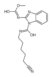 methyl [1-[[(5-cyanopentyl)amino]carbonyl]-1H-benzimidazol-2-yl]carbamate Structure