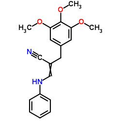 3-Anilino-2-(3,4,5-trimethoxybenzyl)acrylonitrile Structure