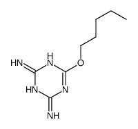 6-(Pentyloxy)-1,3,5-triazine-2,4-diamine structure