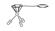η6-dibenzyl chromium tricarbonyl Structure