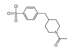 4-[(1-acetylpiperidin-4-yl)methyl]benzenesulfonyl chloride Structure