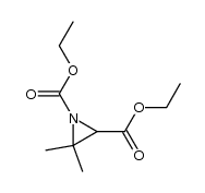Dimethyl-3,3 diethoxycarbonyl-1,2 aziridine结构式