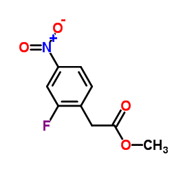 2-氟-4-硝基苯乙酸甲酯结构式