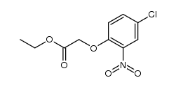 ethyl 4-chloro-2-nitrophenoxyacetate结构式