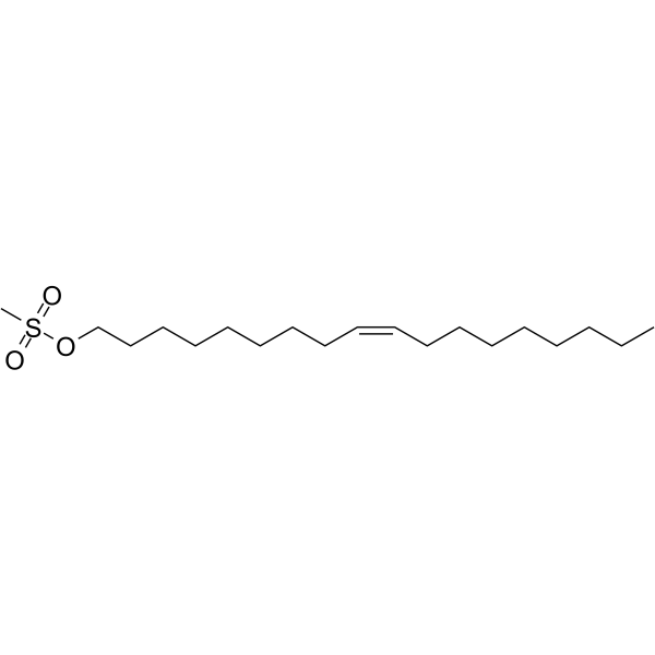 顺式-9-十八碳烯基甲烷磺酸酯结构式