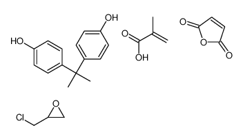 2,5-呋喃二酮和4,4’-(1-甲基亚乙基)双[酚]的聚合物结构式